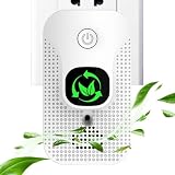 Purificador de aire enchufable, ionizador de iones negativos con eliminador de olores para dormitorio, oficina en casa, mini ambientador portátil sin filtro para humo, mascotas, inodoro, cocina