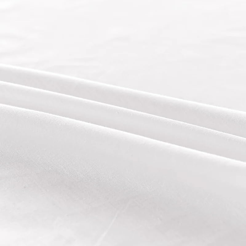 Taie d'oreiller en coton blanc fermeture enveloppe - 3