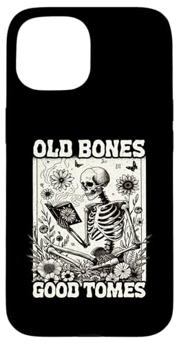 Old Bones Good Tomes Book Lover Bookworm ???????? ?????? iPhone 15 ?