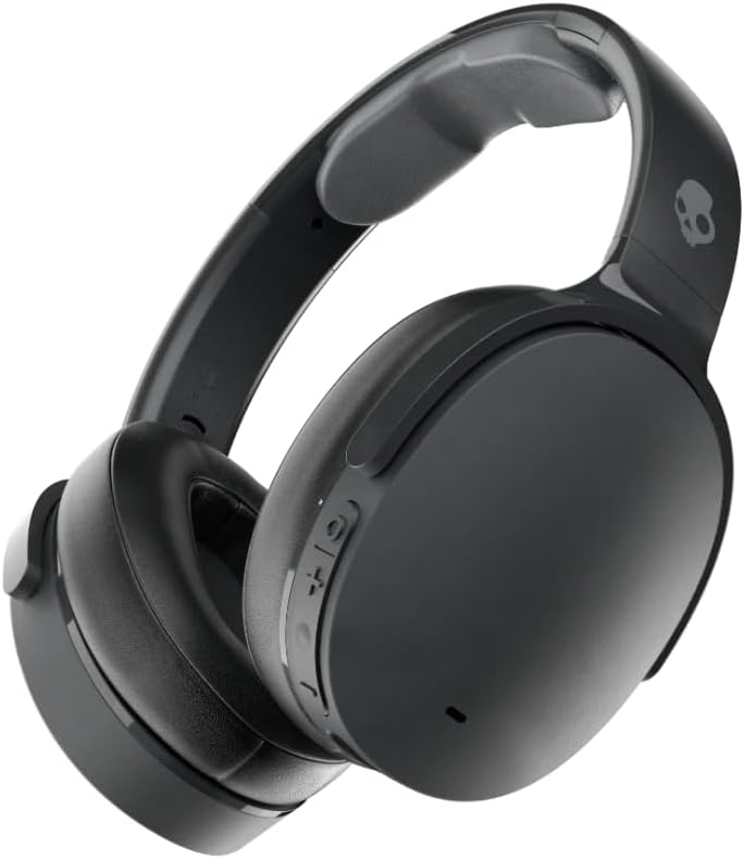 Hesh Evo Wireless Over-Ear Bluetooth Headphones, Noise Isolating, Up to 36 Hours Battery, Foldable Lightweight Design, Microphone for iPhone Android - True Black