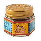 Tiger Balm - BAUME DU TIGRE Rouge à effet chauffant - Contient du camphre et du menthol - Pour sportifs, avant l'effort ou les tensions du quotidien, Réduit les tensions par le massage - 19 g