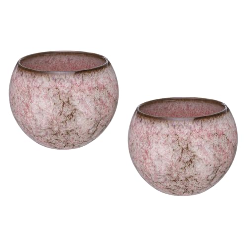 QUARKZMAN 2pcs Bols À Thé Faits À La Main 150ml / 5oz Changement Four Chinois Bol À Thé Japonais Céramique Ensemble Thé Gong Fu Pour Bureau Maison Cadeaux, Fleurs Cerisier