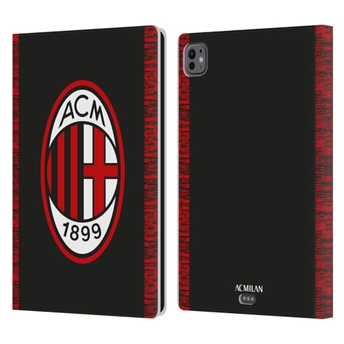 Housse iPad Pro 11 M4/M5 AC Milan au Café ou en Déplacement Protection Cuir