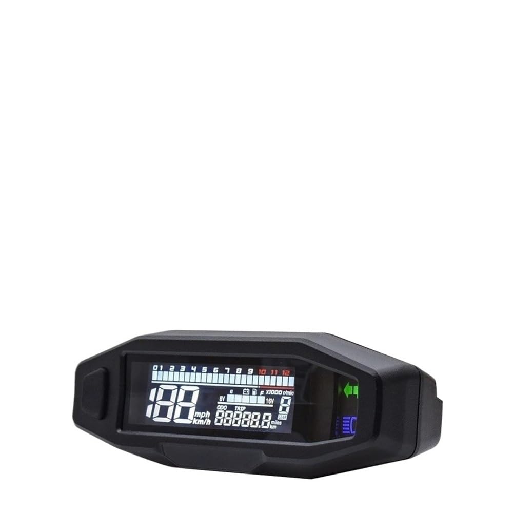 Speedometer Odometer Universal Motorcycle Speedometer Tachometer Oil Gauge Screen Digital Meters Instrument Cluster Turn Signal Light Indicator