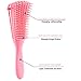 Messen Detangling Brush for Curly Hair, Hair Detangler, Afro Textured 3a to 4c Kinky Wavy for Wet/Dry/Long Thick Curly Hair, Exfoliating Your Scalp for Beautiful and Shiny Curls (1 Pack/Pink)
