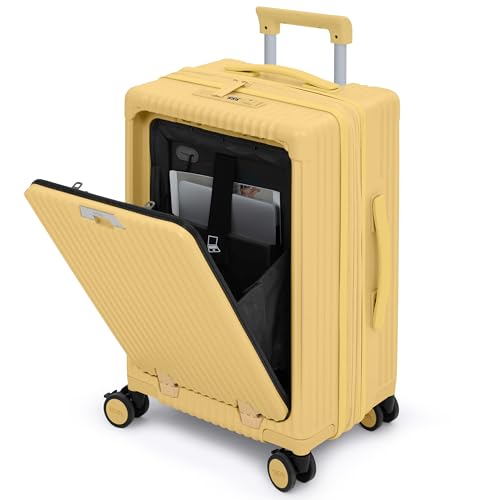 Nobl Travel Carry on Expandable Luggage, Aluminum Frame Hard Shell Suitcase