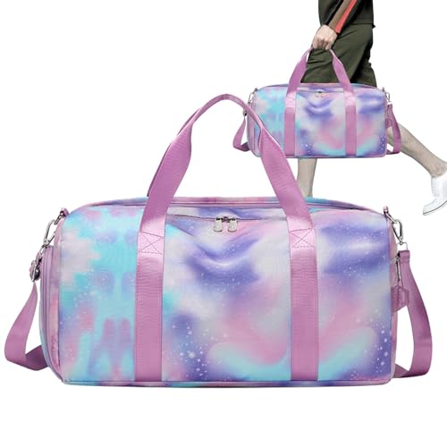 Sac de voyage violet grande capacité imperméable pour sport et camping