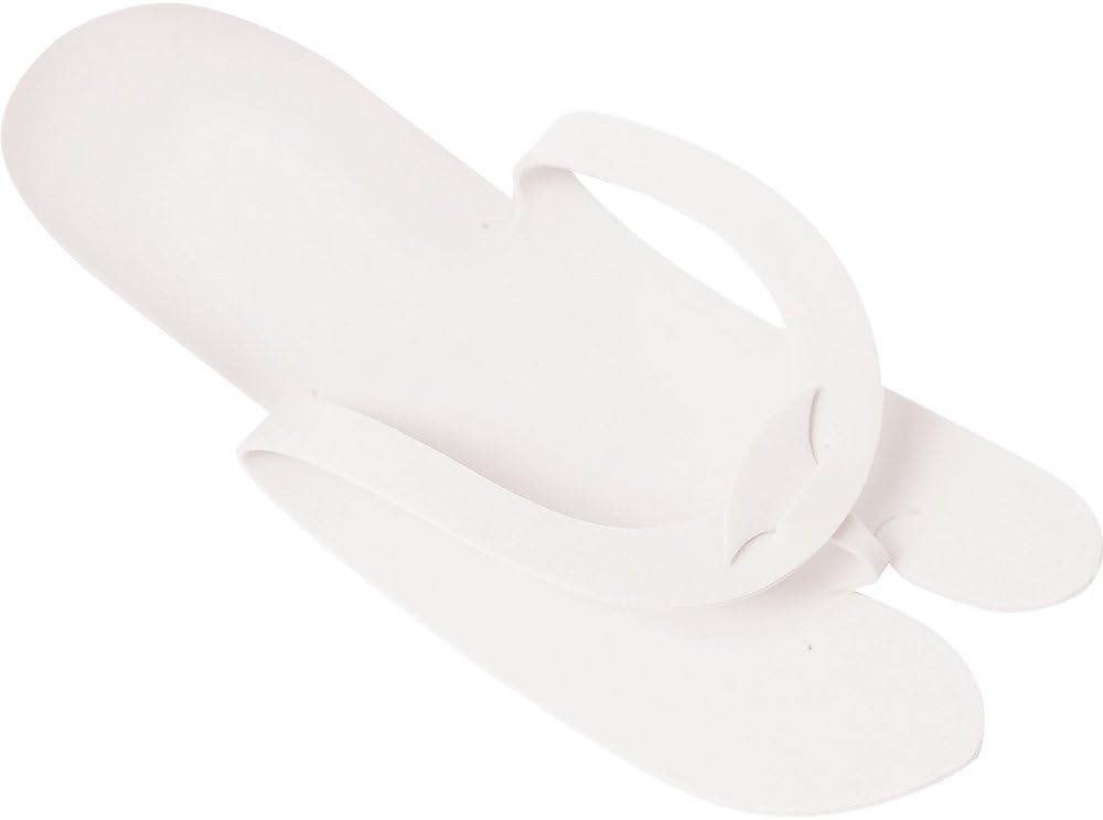 For Pro Fold-Up Pedi Slipper, White, 400 Count