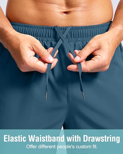 Image of G Gradual Men's Athletic Running Shorts with Zipper Pockets Quick Dry 7 inch / 5 inch / 9 inch Workout Gym Shorts for Basketball Hiking