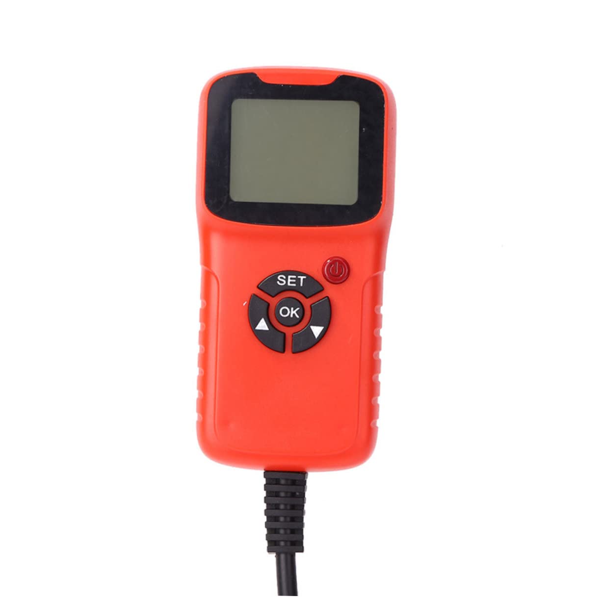 GARVALON 12v Tester Per Batterie Portatile Con Analizzatore Di Di Carica e Monitor Della Batteria Per Auto Rosso Sicuro e Facile Da Usare Stato Della Batteria Con Led Colorati