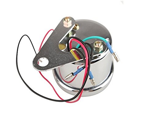 DLLL Universal Motorcycle Speedometer Tachometer Odometer Rev Counter 0-13000 RPM Night Light Motorcycle for ATV Honda Yamaha Suzuki Harley Kawasaki Cruisers Harley