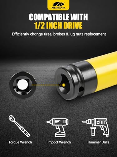 Image of MIKKUPPA 1 /2 inch Drive Lug Nut Socket Set - 5 Pieces