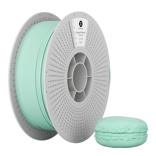 マカロン マット つや消しの質感 Kexcelled PLA 3Dプリンターフィラメント素材 1.75mm径 バンブー 新人フレンドリー 段ボールリール スプール造形材料 正味量1kg(2.2lbs) 寸法精度+/- 0.03mm ライトグリーン