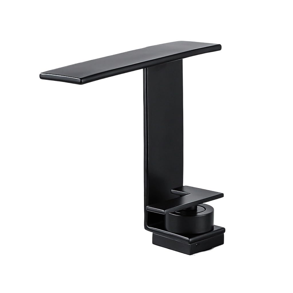 Robinet de lavabo cascade mitigeur eau chaude froide à poignée ergonomique chrome