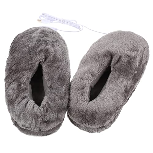 Healifty Pantoufles Chauffantes Électriques USB Pour Hiver Chaussures De Réchauffement Des Pieds En Non Skid Accessoires Confortables Pour Détente Et Bien Être