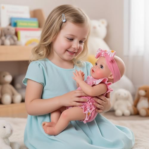 Muñeca Bebé Reborn Silicona Realista 12 Pulgadas miniatura 6