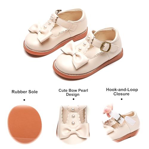 Image of Felix & Flora Toddler Little Girl Princess Dress Shoes-Mary Jane Flats for Girl Party School Shoes