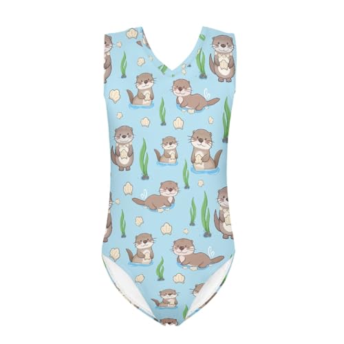 Image of INSTANTARTS Gymnastics Leotards Girl Dinosaur Dancewear Activewear Quick Dry