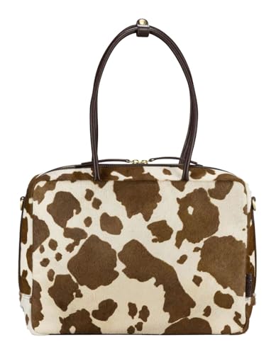 Sac bandoulière JOST cuir pour ordinateur portable marron et multicolore