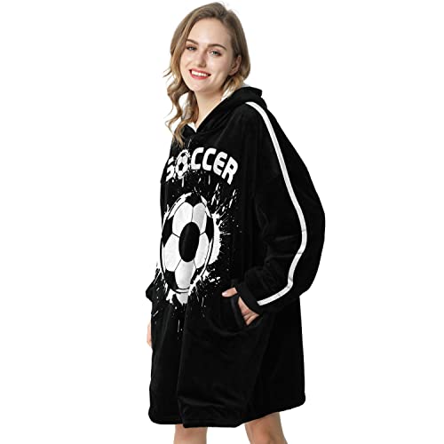 Letsfunny Blanket Hoodie,Oversized Wearable Sherpa Fleece Blanket Sweatshirt,Super Soft Warm Cozy With Giant Pocket,Gifts For Women Men Adults Teenagers Kids, One Size Fits All #TOP1