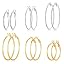 6 Pairs Silver+Gold-30/40/50mm