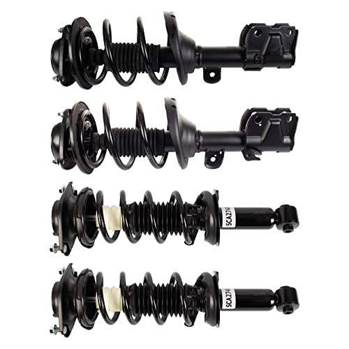 Image of TRQ Complete Strut Assembly and Shock Absorber Kit Complete Strut and Coil Spring Assembly Shock Spring Compatible with 2015-2017 Subaru Legacy