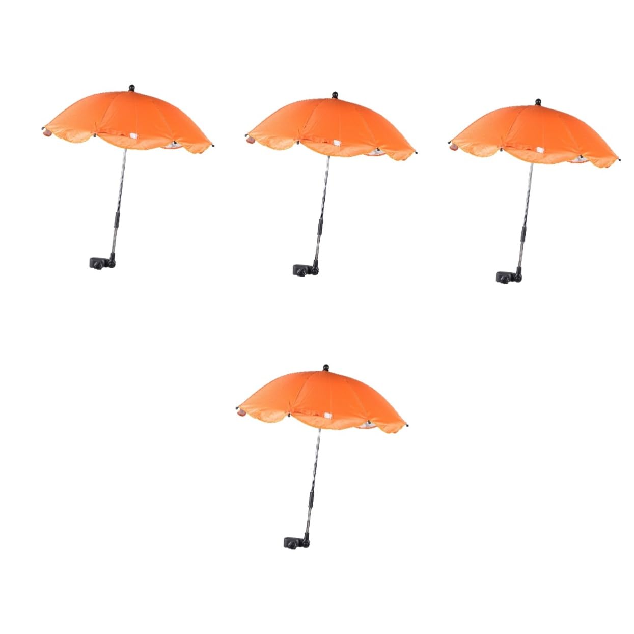 KOMBIUDA 4piezas Sombrilla Para Cochecito De Protección Uv y Desmontable Para Paseos y Días Soleados