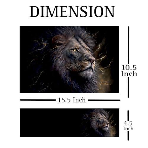 Image of Full Laptop Skin Bubble-Free HD Quality Sticker for Laptops Upto 15.6 inch Compatible with Apple /Dell /HP /Lenovo /Acer /Asus /Sony (Dustproof|Waterproof|Scratchproof|Reusable)-Lion BK FL1