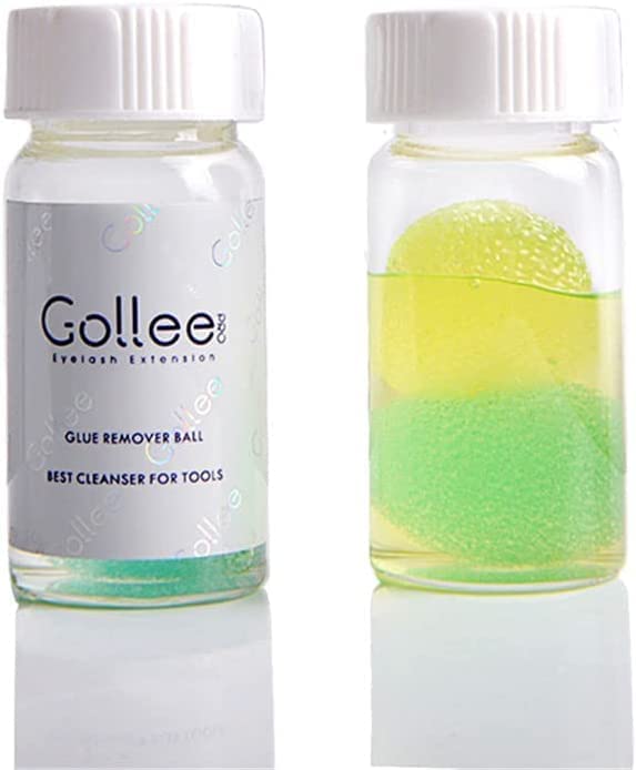 1-Bottle-Eyelash-Extension-Tweezers-CleanerLiquid-Glue-Remover-and-Sponge-Ball-For-Lash-Extension-Tools