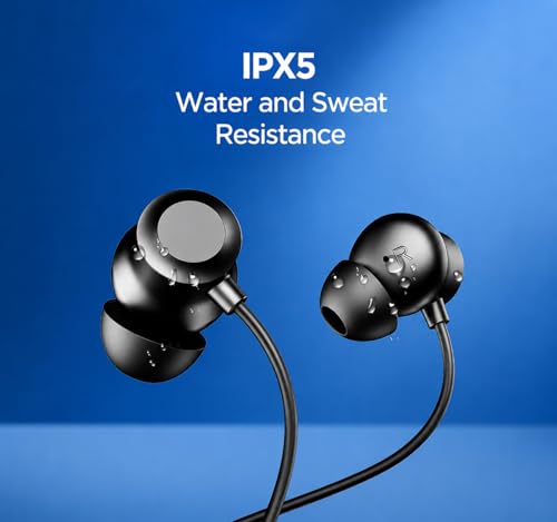 Image of Neckband for Boat Rockerz Summit with Deep Bass Stereo Sound, Lightweight Flexible Design, Comfortable in Ear Fit & Long Lasting Battery Backup Support