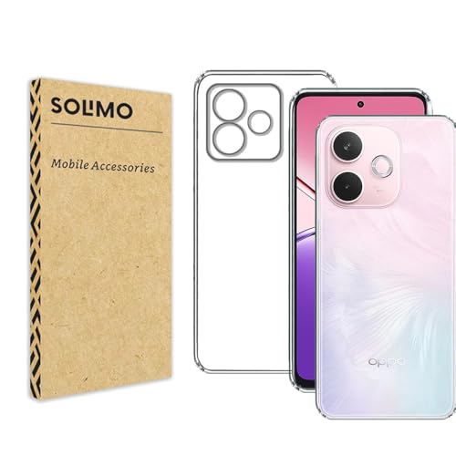 Image of Amazon Brand - Solimo for Oppo A5 Pro 5G Premium Transparent Soft Silicon Crystal Clear Back Cover [Transparent]