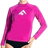 Kanu Surf Women's Keri Long Sleeve UPF 50+ Rash Guard, Purple, X-Large