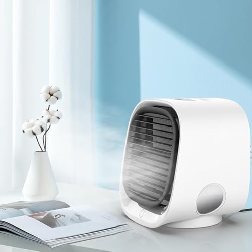Przenośny klimatyzator zasilany przez USB, mały, osobisty klimatyzator do domu, podróży i sypialni, zielony