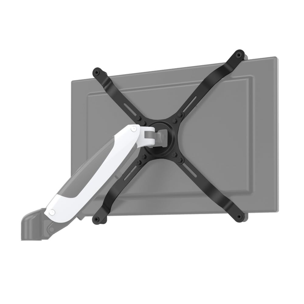 hjh OFFICE Adattatore VESA per monitor da 15-27 pollici senza modello VESA VM-A4 in acciaio, portata fino a 10 kg, 802001