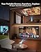【3D TOF Auto Focus & Built-in Android apps】VGKE Mini Projector, Portable Projector with WiFi 6 and Bluetooth, 4K Support, Auto Keystone, Compatible with HDMI/USB/TV Stick for Home / Outdoor