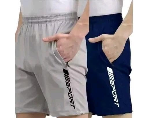 fayrouz Men Boys Comfortable Soft Fabric Boxer Shorts for Fitness Running Gym Sports Pack of 2 Navy-Grey S-picture-29