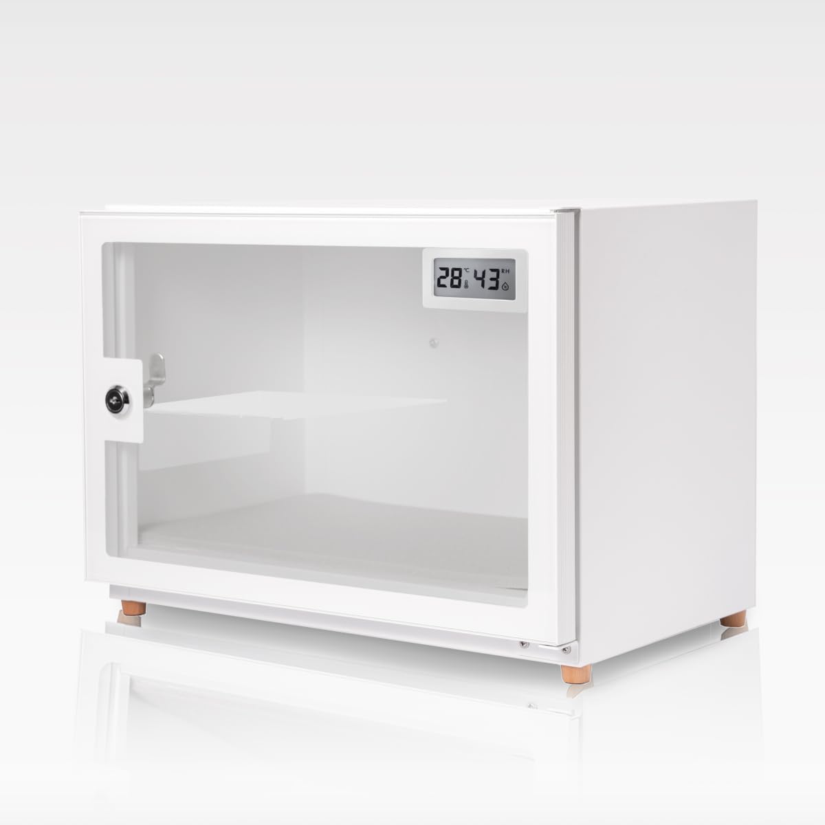 リクリーン 防湿庫 25L ホワイト 日本製アナログ湿度計 Amazon | リクリーン 防湿庫 25L ホワイト デジタル湿度計 5年保証