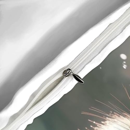 Housse de couette chat microfibre anti-glisse avec fermeture zip