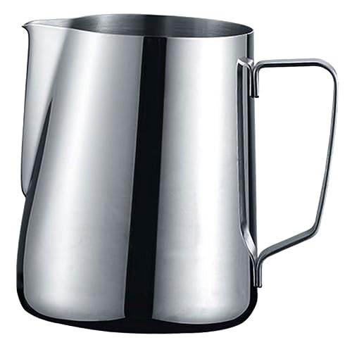 FUNNETOYU Jarra Leche Inoxidable Vaso sin Espresso y Cappuccino Ergonómico y Control Cafés y Restaurantes