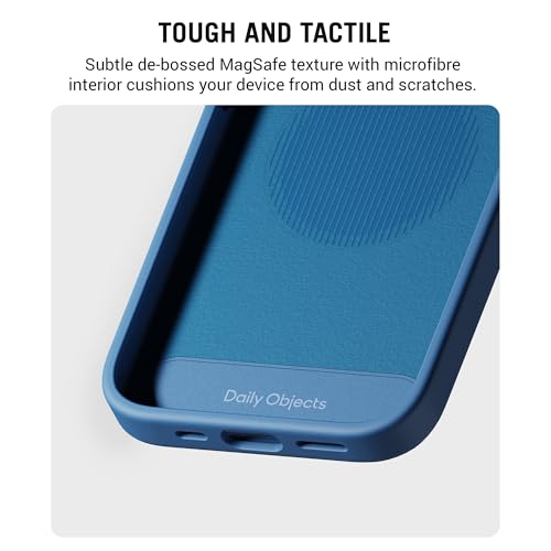 Image of DailyObjects iPhone 15 Stack Signature Magnetic Case Cover | Compatible with Magsafe | Camera & Body Protection | Shock /Scratch Proof| Dual Hybrid Protection | Wireless Charging - Indigo Blue
