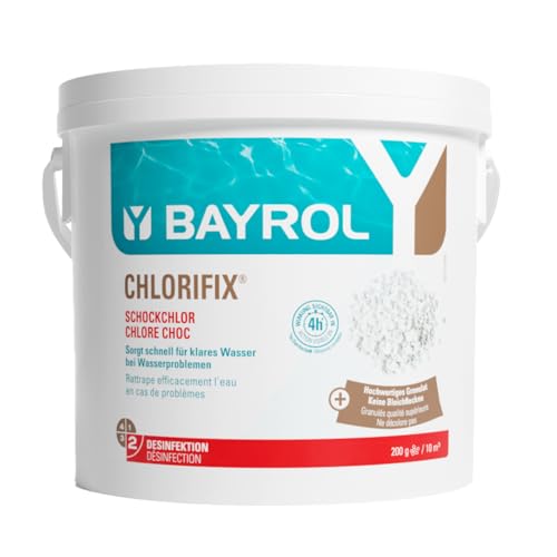 BAYROL Chlorifix® 5 kg - Chlore Choc Piscine Granulés - Désinfection Rapide Eau Verte et Trouble...
