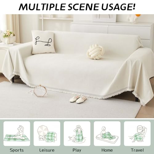 Housse de canapé imperméable antidérapante grand format 180x380cm - 6