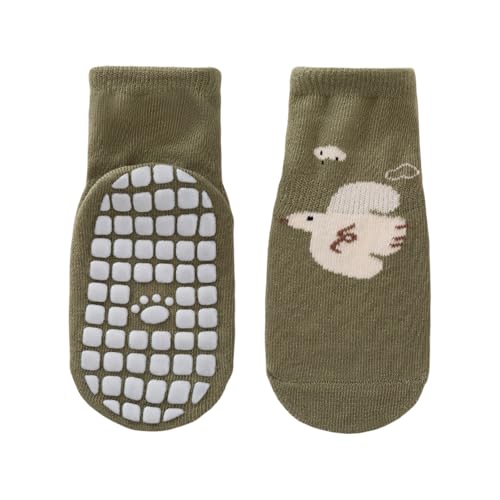 Toddler Socks, 1 Pair Baby Nonslip Socks Soft & Breathable Foot Warmer Cotton Sock for Toddler Learning to Walk
