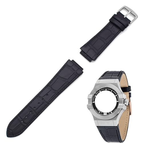 THEAGE 24MM Genuine Leather Watch Strap Band Replacement for MASERATI Mens Watches R8821108025 R8851108002 product thumbnail 11