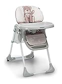 Foppapedretti Seggiolone Meeting, bambini da 6 mesi a 3 anni (fino a 15 Kg), Seduta/Poggiapiedi/Schienale Regolabili, Cesto Porta Oggetti, Stabile e Confortevole, con Imbottitura Lavabile, Teddy