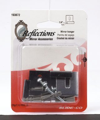 Image of Prime-Line Plastic Coated Stainless Steel Mirror Holder Clip Heavy Duty 6 pk 15 lb.