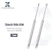 X AUTOHAUX 2 Pcs 15 Inch 10Ib/45N Silver Tone Lift Supports Struts Shocks Gas Spring Universal for RV Car Truck Boat Window Cabinet Door Cover Lids
