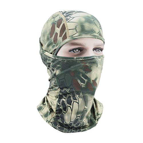 MMLC Sturmhaube Balaclava Sturmmaske, Motorradmaske Skimaske - idealer Kopfschutz, Nackenschutz, Gesichtsschutz für Ski und Wintersport (A) Cover