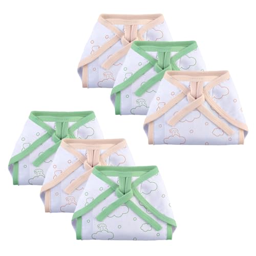 Image of SuperBottoms BASIC 100% Pure Cotton Langot for New Born 0-3 Months - Baby Gift Set for New Born - Pack of 6 - Fits Up To 5KG