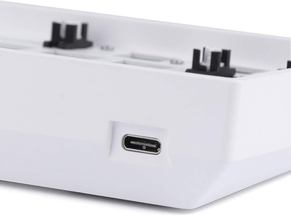 Hot Deals EPOMAKER GK61X RGB Hotswap Custom DIY Kit for 60% Keyboard, PCB Mounting Plate Case (GK61X White)